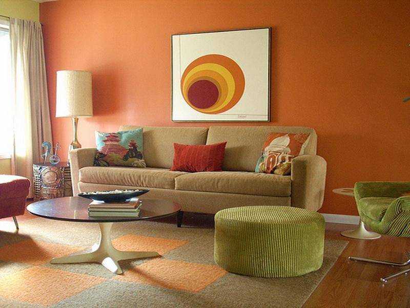 Персиковые обои: фото в интерьере, с каким сочетается, цвет для стен