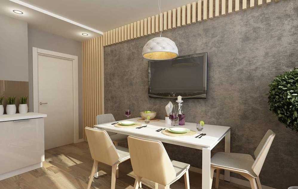 Оформление стены возле стола на кухне (71 фото): как оформить пространство над обеденным кухонным столом? дизайн навесных полок, варианты декора с картинами