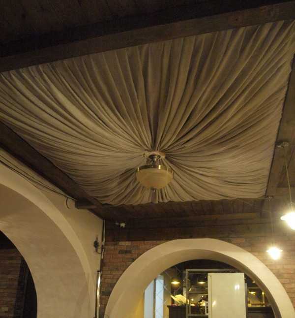 Потолок из ткани – пошаговая инструкция по монтажу для мастеров-самоучек