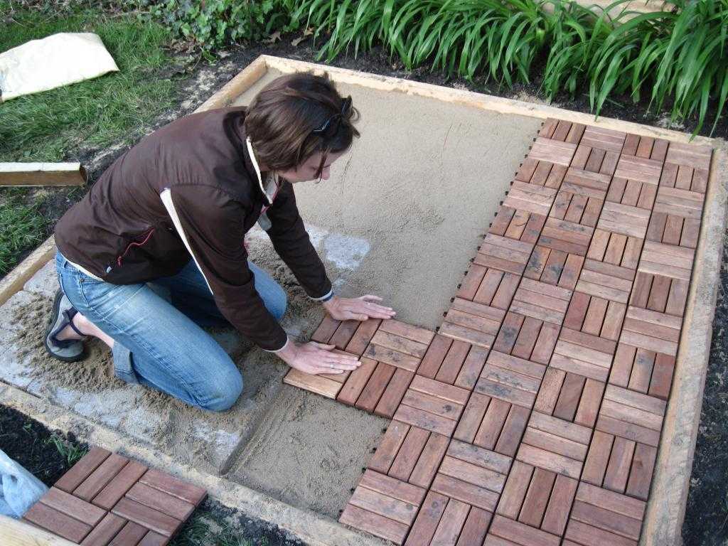 Технология укладки тротуарной плитки на бетонное основание