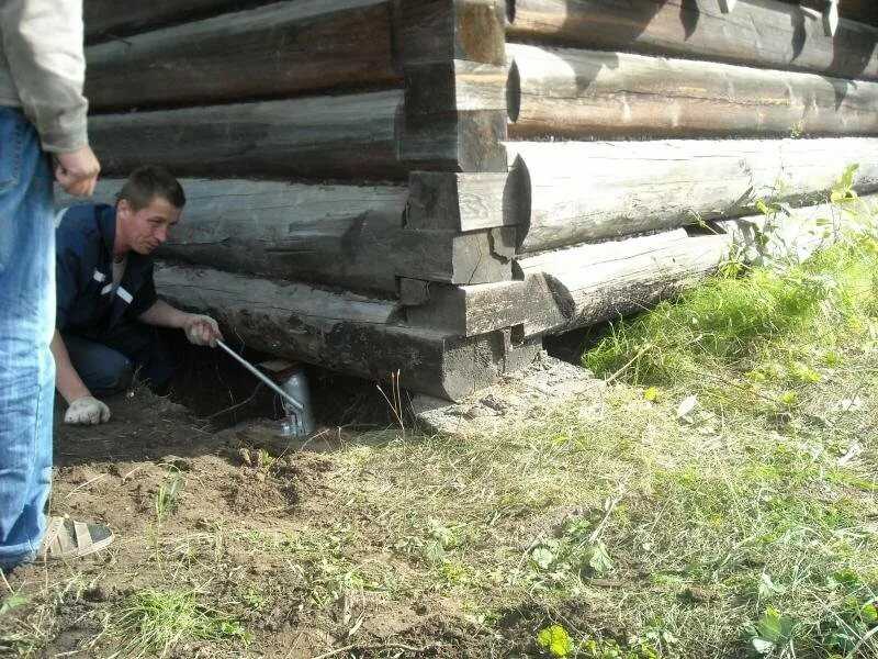 Как заменить фундамент под деревянным домом - фундамент своими руками
