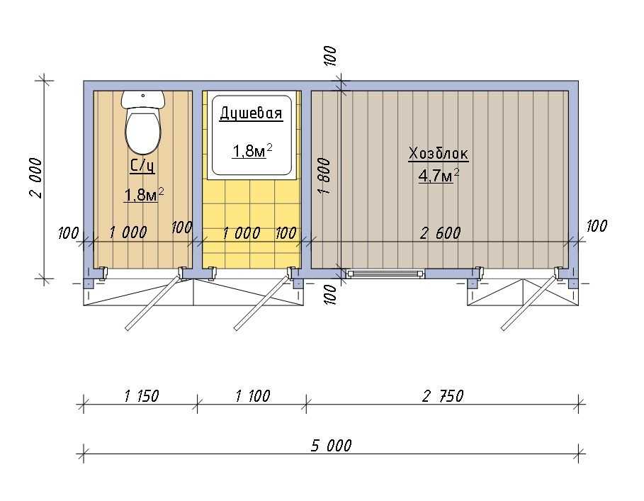 Строительство бытовки своими руками 6x3