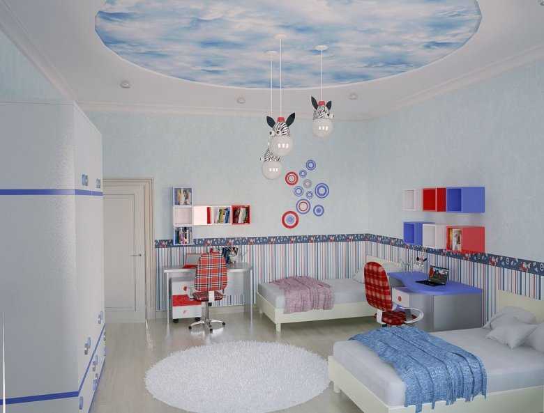 Выбор материалов для отделки потолка в детской комнате