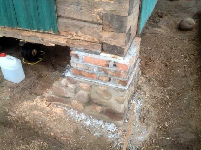 Ремонт фундамента для деревянного дома