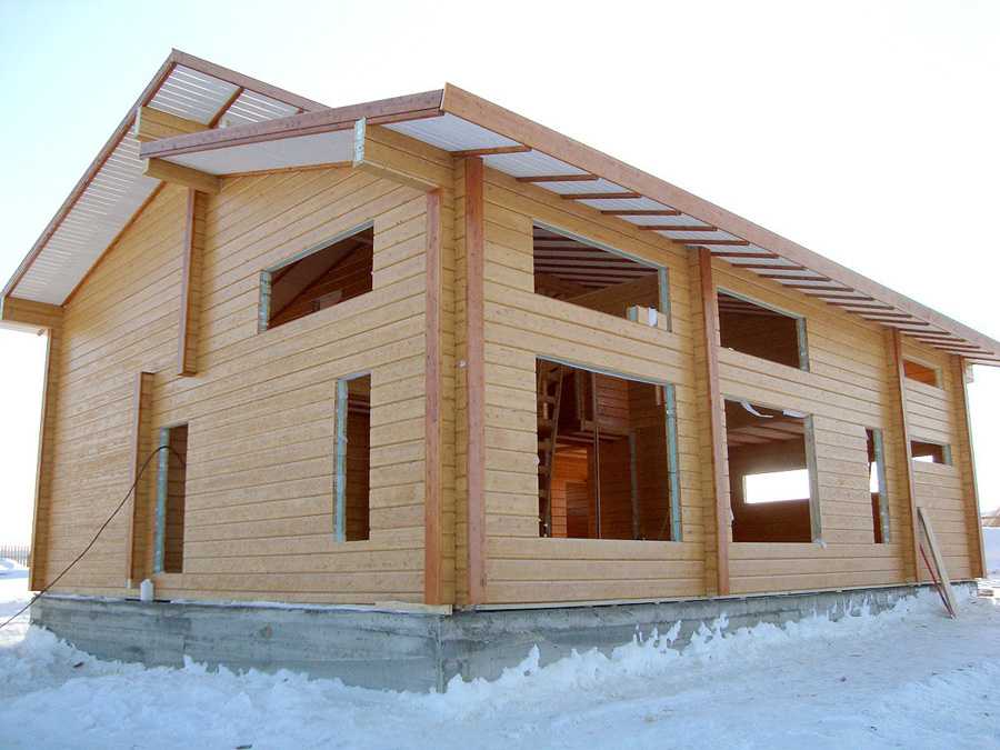 Строительство домов из профилированного бруса лиственницы. характеристика материала +фото и видео