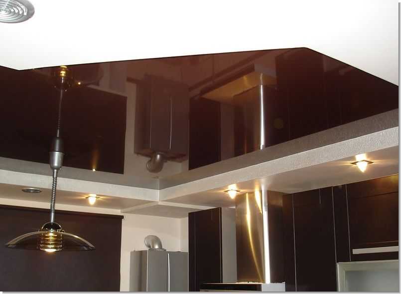 Натяжной потолок на кухне: недостатки, какой лучше глянцевый или матовый с газовой плитой, отзывы
