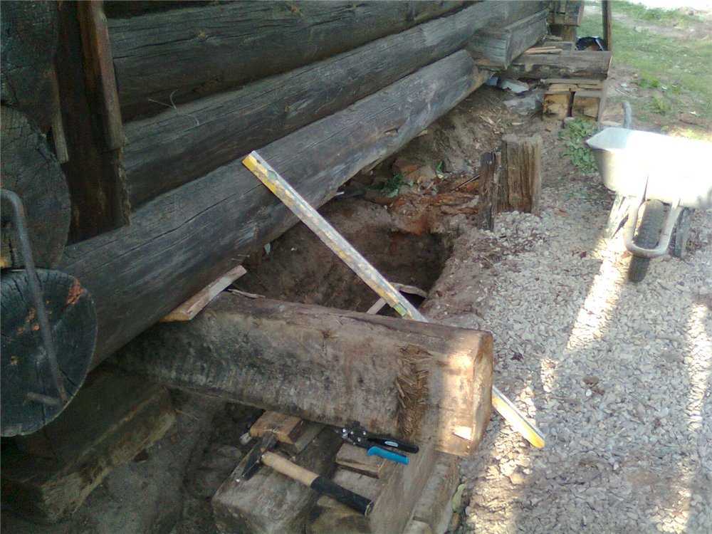 Замена фундамента под деревянным домом своими руками: основные этапы работы