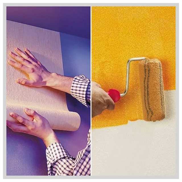 Обои или покраска стен что лучше? 30 фото что выбрать -  покрасить стены или поклеить обои в комнате, что дороже и практичнее для квартиры