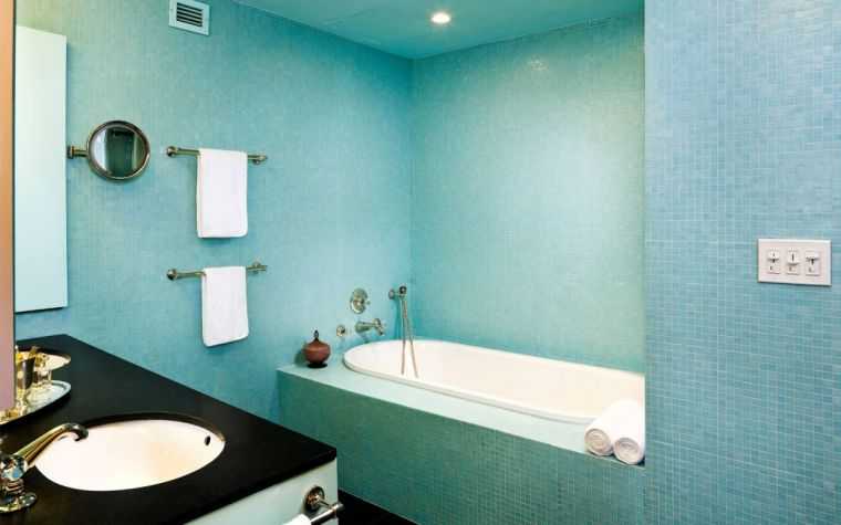 Отделка стен в ванной комнате: обзор материалов (+ фото)
