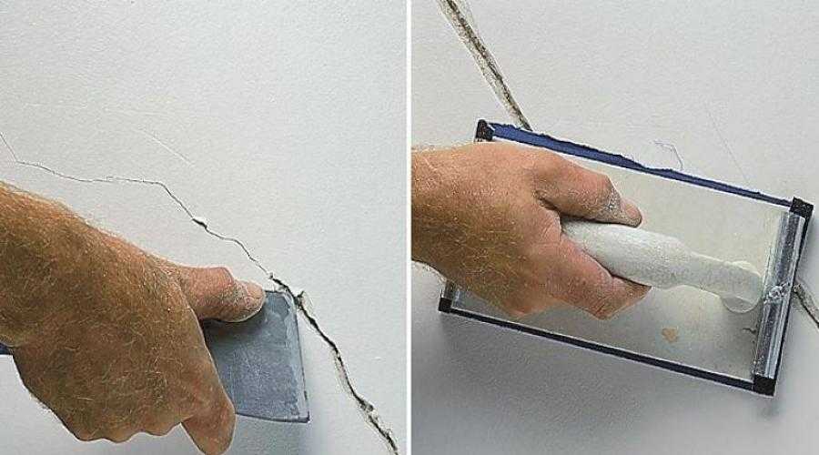 Как правильно заделать трещины на гипсокартонном потолке